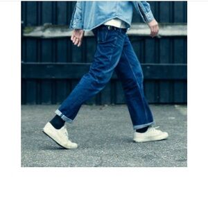 Nudie Grim Tim Dry Red Selvage Denim